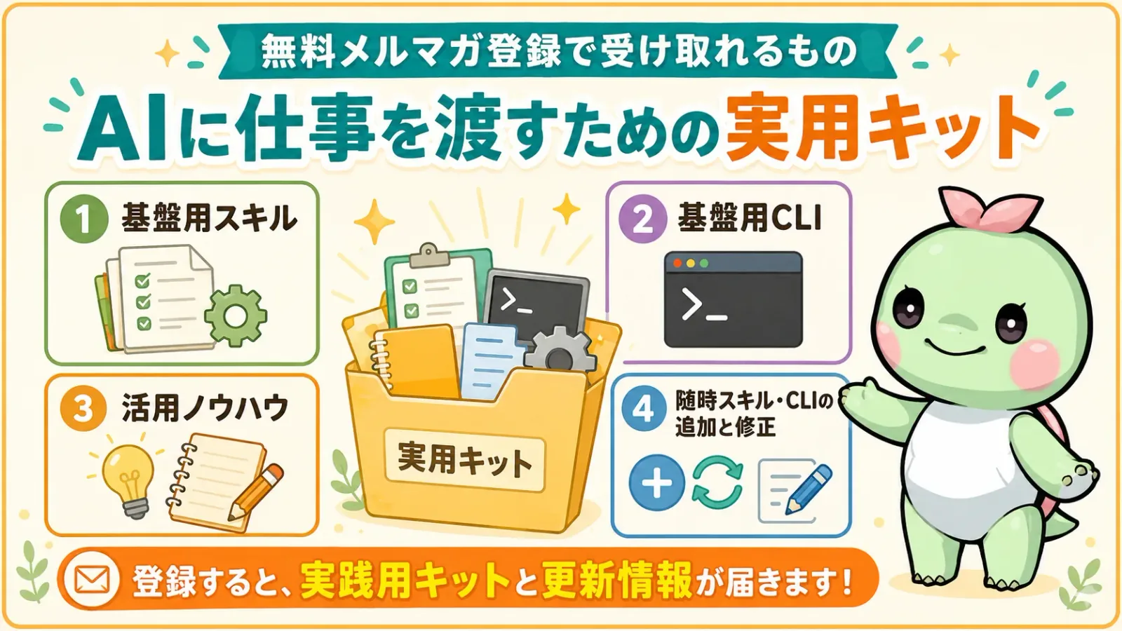 スターターキットで受け取れる4つの内容